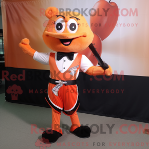 Mascot character of a Peach...