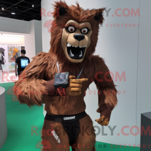 Maskottchen eines braunen...