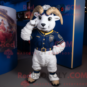 Maskot postava Navy Ram...