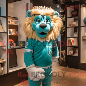 Mascot character of a Teal...