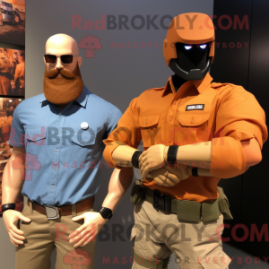 Maskotfigur av en Rust Gi...