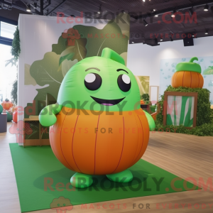 Mascot character of a Green...