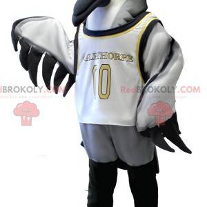 Mascot pájaro de mar gris blanco y negro - Redbrokoly.com