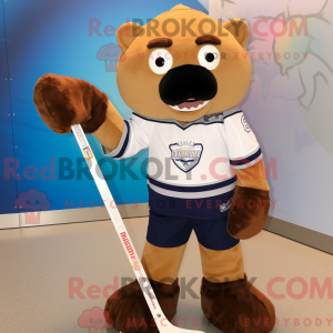 Mascottefiguur van een...