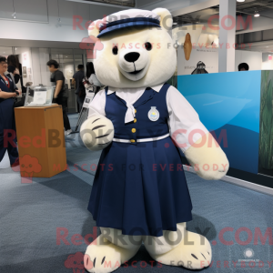 Personaje mascota de un oso...