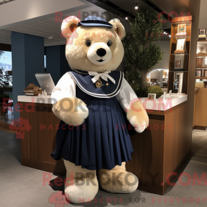 Mascot character of a Navy...