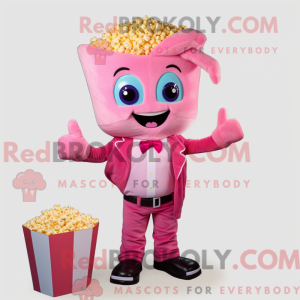 Mascot character of a Pink...