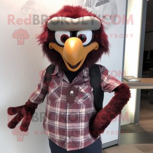 Maroon Crow mascotte...