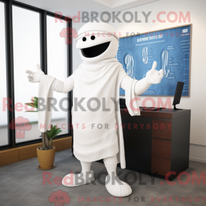 Mascot character of a White...