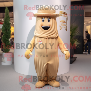 Mascot character of a Beige...