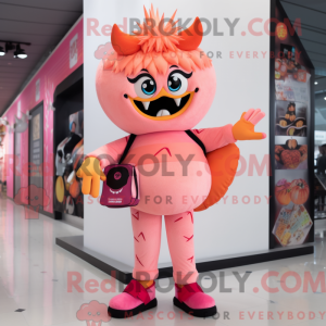 Mascot character of a Peach...