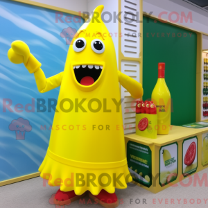 Mascot character of a Lemon...