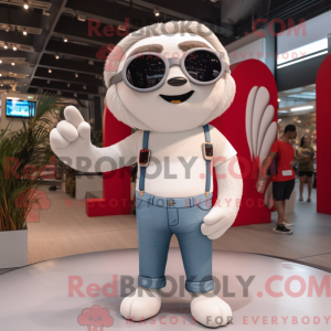 Mascot character of a White...