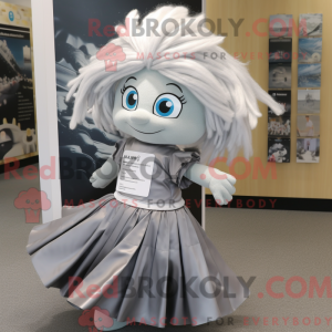 Maskotkarakter af en Silver...
