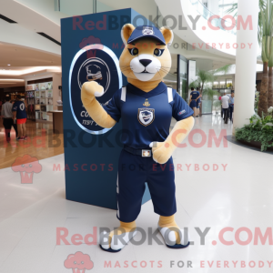 Mascot character of a Navy...