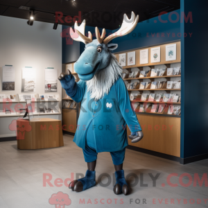 Maskottchen eines blauen...