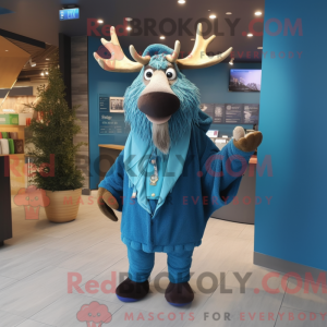 Mascot character of a Blue...