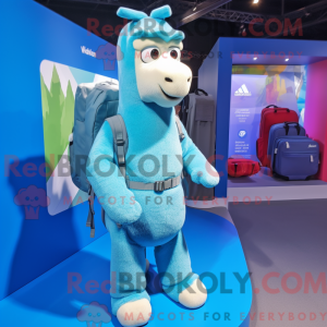 Mascot character of a Cyan...