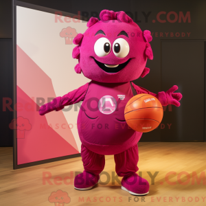 Máscara de handebol magenta...