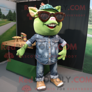 Mascottefiguur van een...