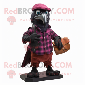 Magenta-Crow Maskottchen...
