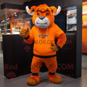 Orange Buffalo mascotte...