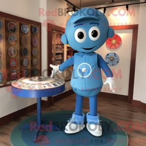 Mascot character of a Blue...