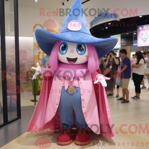Mascot character of a Pink...