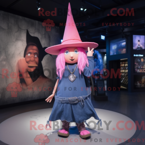 Mascot character of a Pink...