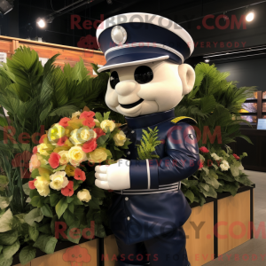 Mascot character of a Navy...