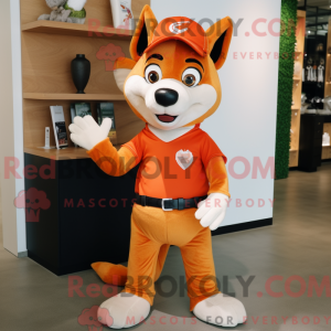 Maskot-karakter av en...