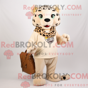 Mascot character of a Beige...