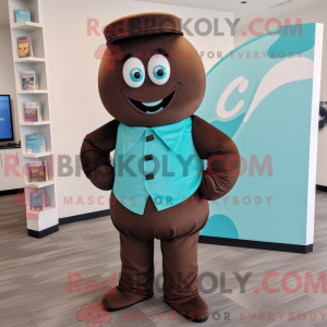 Maskot karakter av en Teal...