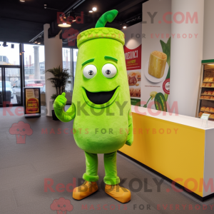 Mascot character of a Lime...