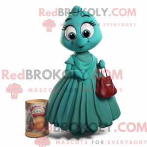 Mascot character of a Teal...