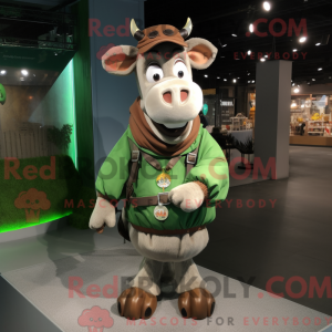 Mascot character of a Green...