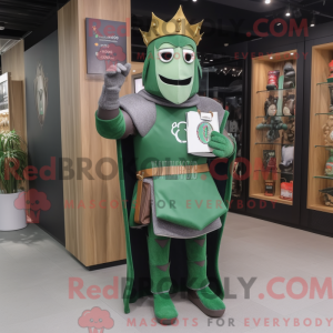 Maskotfigur af en skovgrøn...