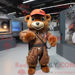 Mascot character of a Rust...