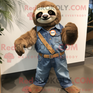 Maskot karaktär av en...