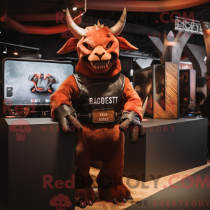 Mascot character of a Rust...