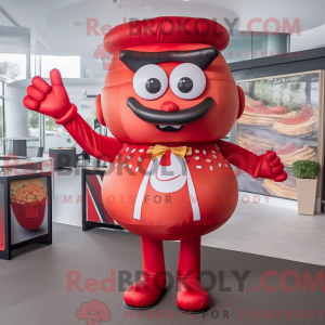 Mascot character of a Red...