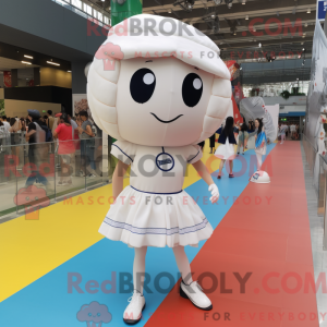 Mascot character of a White...