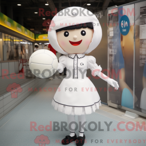 Mascot character of a White...