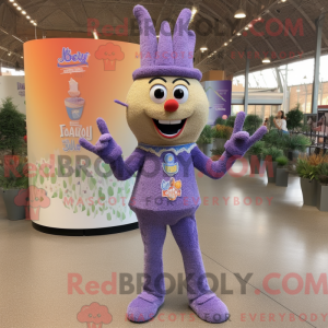 Maskot postava levandule...