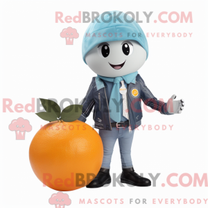 Mascot character of a Cyan...