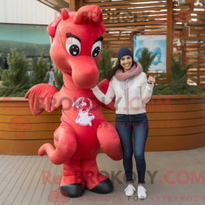 Mascot character of a Red...