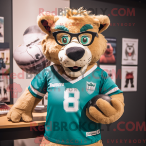 Mascot character of a Teal...