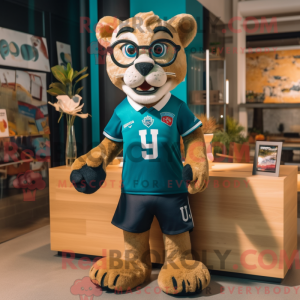 Mascot character of a Teal...