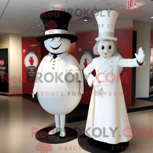 Mascot character of a White...