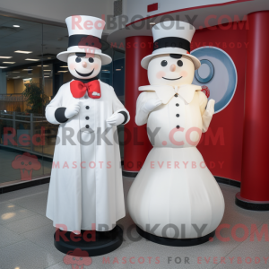 Mascot character of a White...